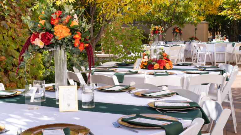 arranged elegance reception tablescape green0warms florals 1 768x432
