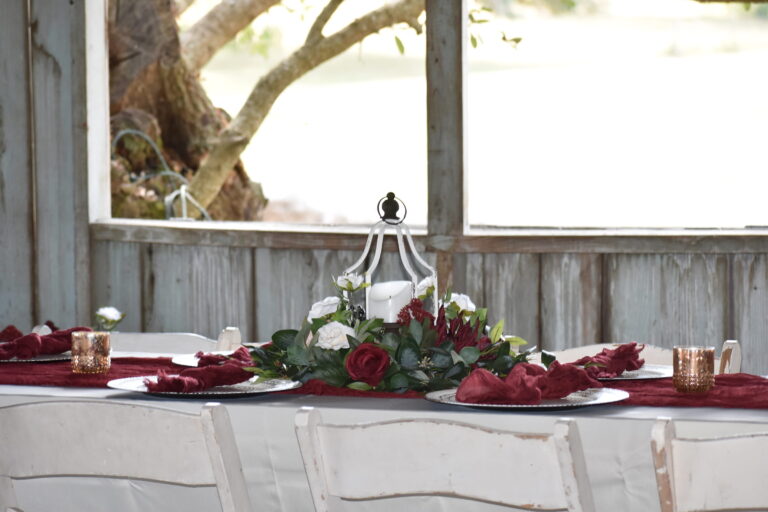 arranged elegance roses greenery lantern tablescape 1 768x512