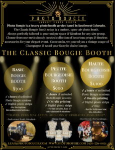 Classic Bougie Booth Package Flyer Image 1 231x300