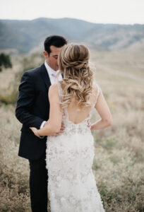 half up half down wedding hair 204x300