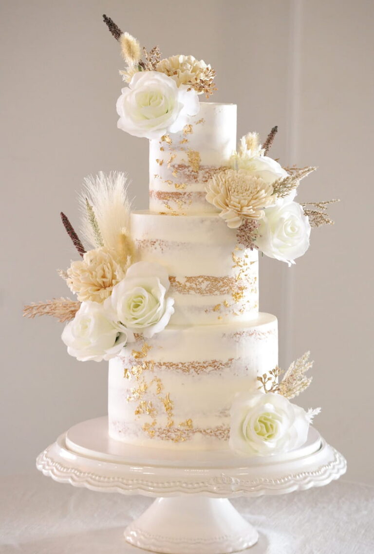 sweet butter baking natural florals semi naked caked 1 768x1138